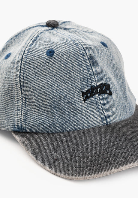 TITUS Classic Logo Dad Cap  icegreydenim-black Closeup1