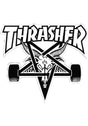 Skategoat Die-Cut Sticker 3-1/2 x 4 black Vorderansicht