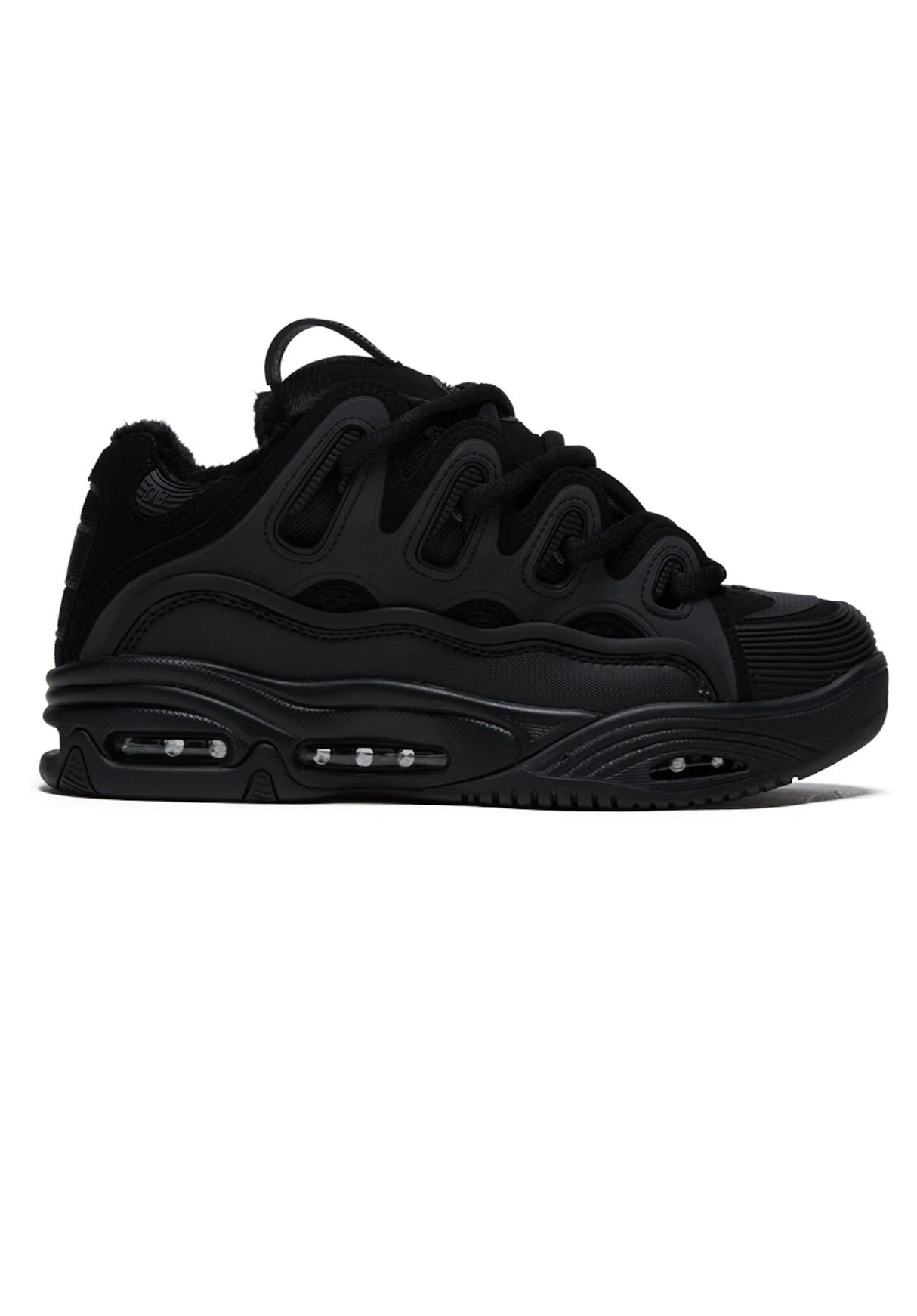 D3 2001 black-black-shearling Vorderansicht