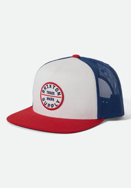 Brixton Oath Cap white-midnightblue-adrenaline – Vorderansicht