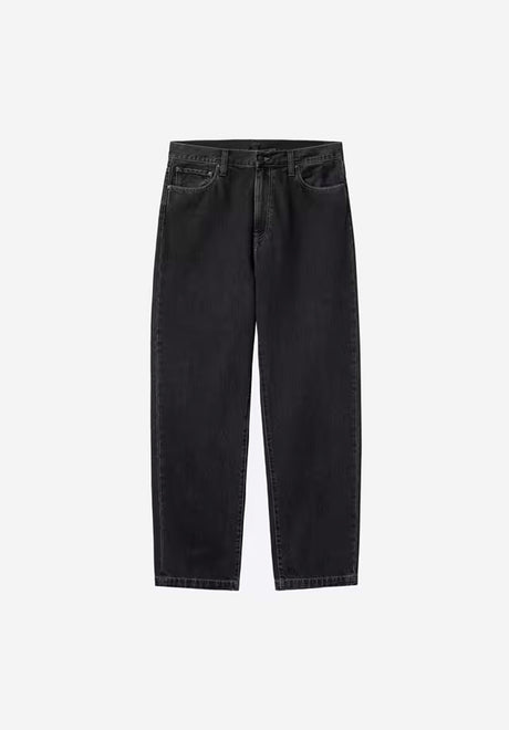 Carhartt WIP Aaron Pant Jeans blackstonewashed2 – Vorderansicht