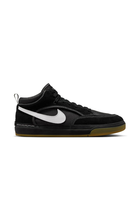 Nike SB React Leo Schuhe Jungs black-white-blackgum-lightbrown – Vorderansicht