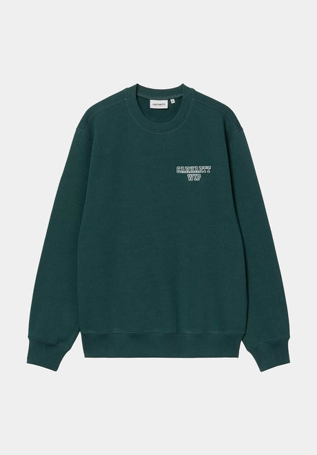 Carhartt WIP Alumni Sweatshirt darkfir – Vorderansicht