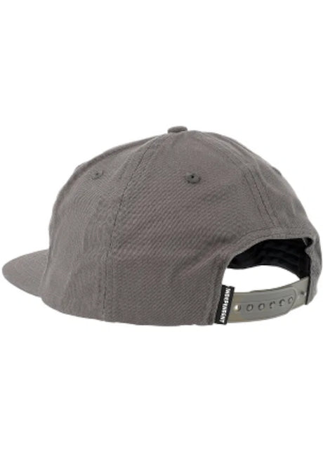 Independent Bar Logo Snapback Unstructured Cap charcoal – Rückenansicht