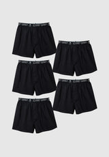 Boxerbrief 5er Pack black Vorderansicht