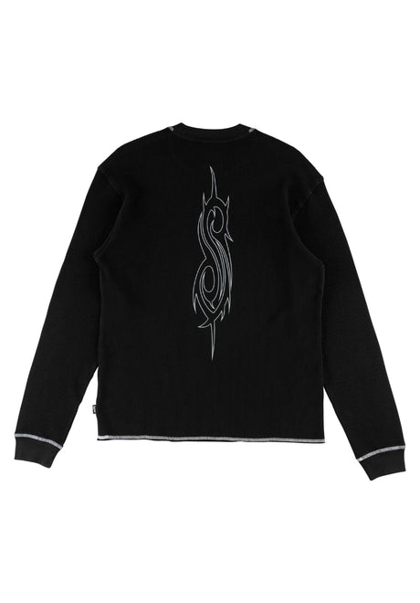 x Slipknot Masks Boxy Contrast Stitch Thermal black-white Rueckenansicht