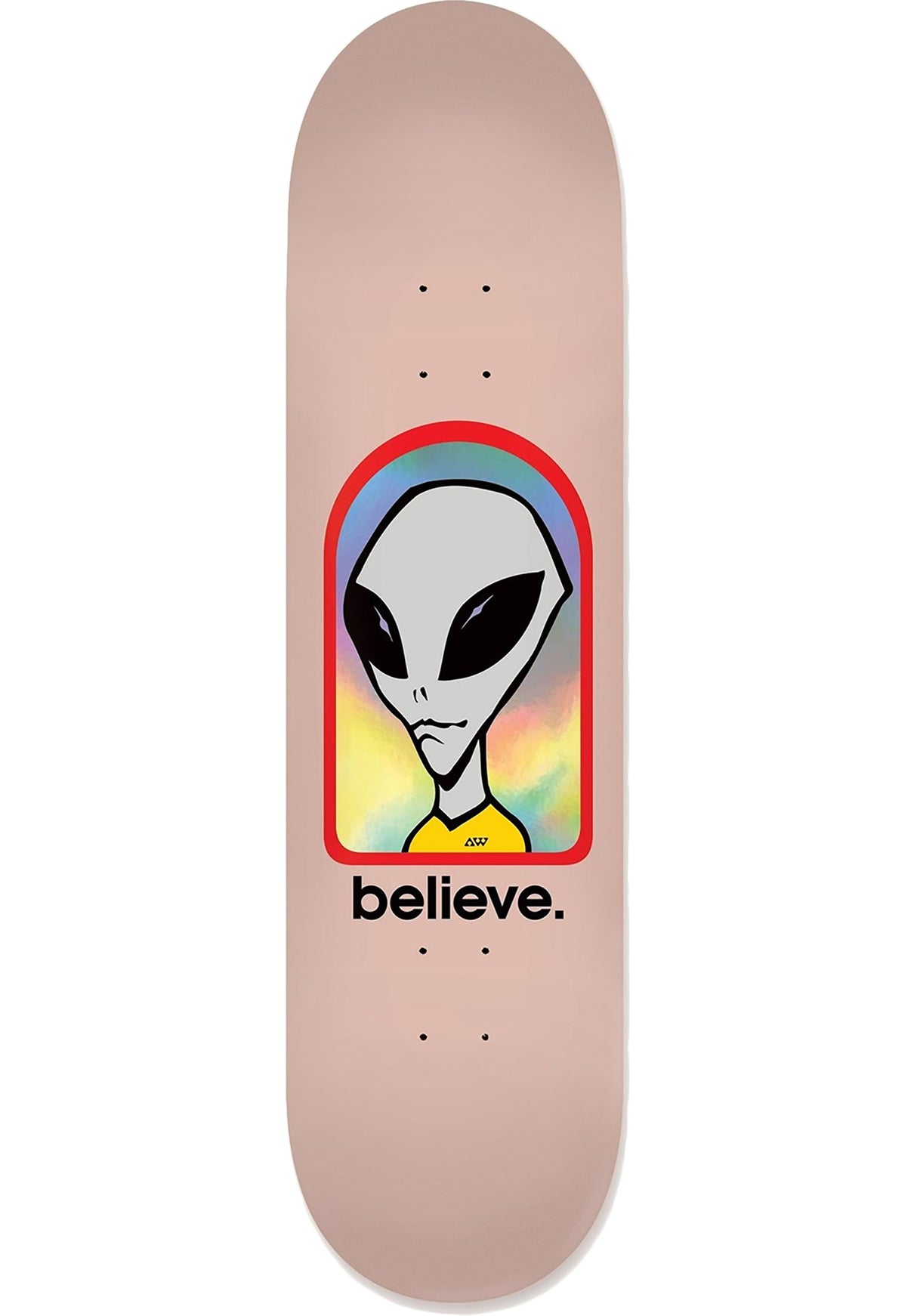 Believe Hologram pink Vorderansicht