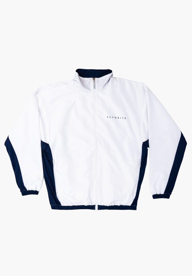 Track Suit Jacket white-blue Vorderansicht