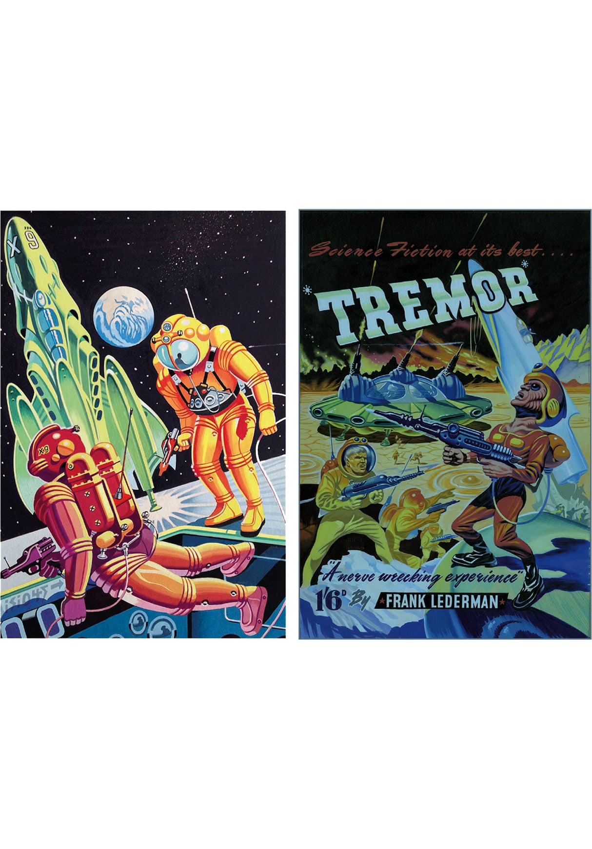 Rayguns and Rocketships Book multicolored Rueckenansicht