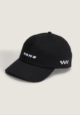 Check Side Curved Bill Jockey black Vorderansicht