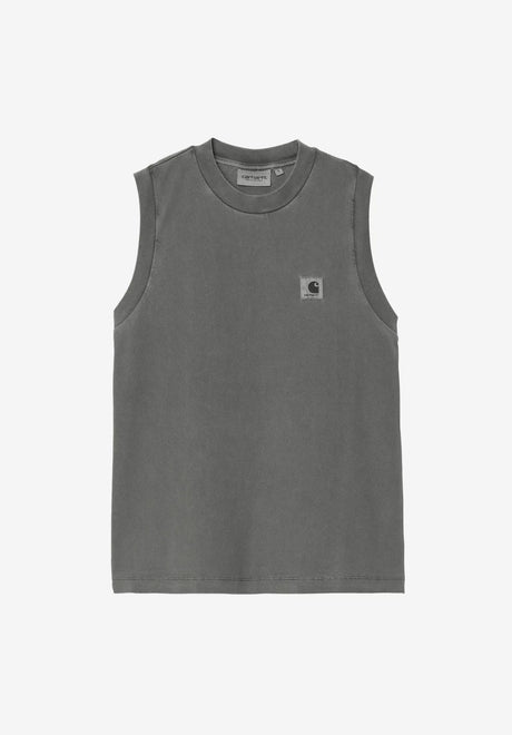 W' Nelson A-Shirt blackgarmentdyed Vorderansicht