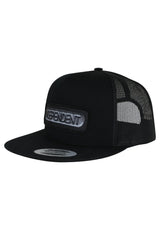 Sand Cast 5-Panel Mesh Structured High Snapback black Vorderansicht