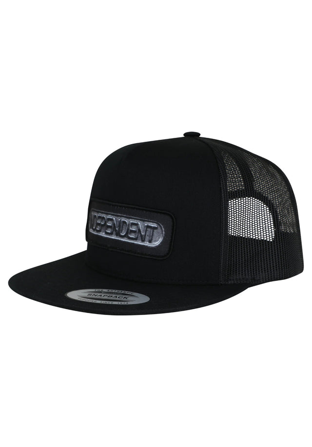 Sand Cast 5-Panel Mesh Structured High Snapback black Vorderansicht