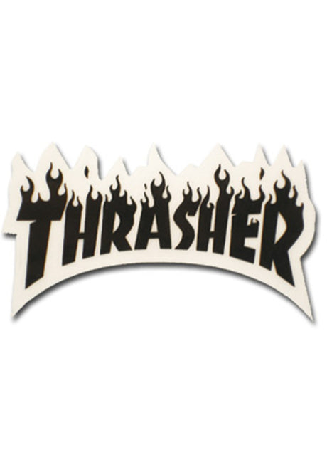 Flame Sticker Small 4 black Vorderansicht