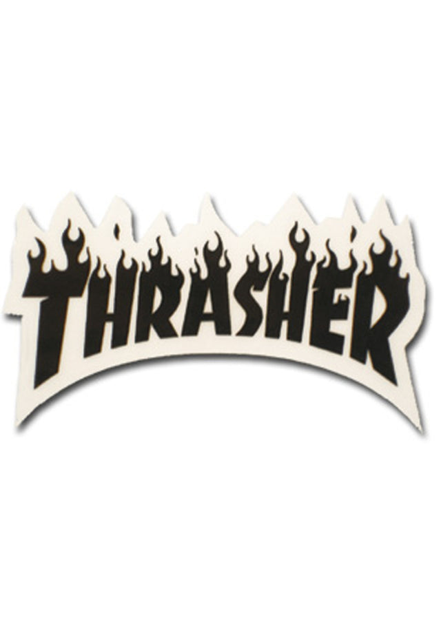 Flame Sticker Small 4 black Vorderansicht