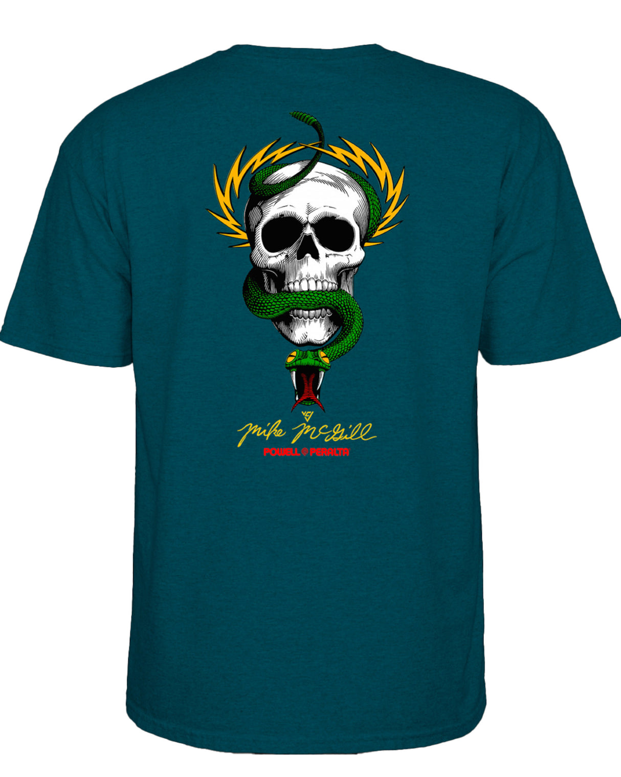 Mc Gill Skull & Snake midnightteal Vorderansicht