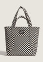 Tell All Zip Tote checkerboard Vorderansicht