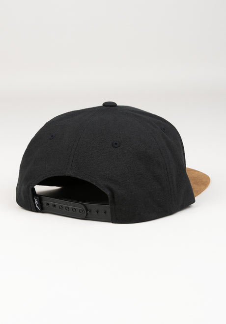 Suede 6-Panel black Rueckenansicht