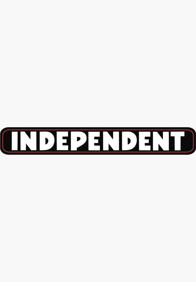 Bar Logo Vinyl Sticker 36 black-red-white Vorderansicht