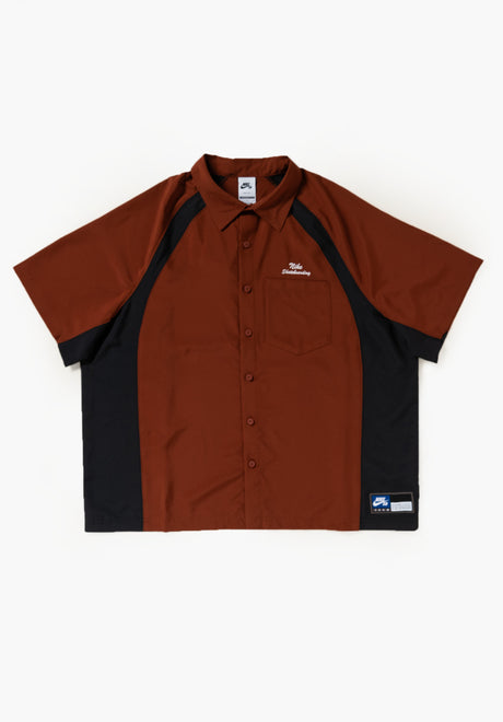 DF Bowler2 Wvn Ss Top cinnamon-black-white Vorderansicht