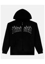 Flame Emroidered black Vorderansicht