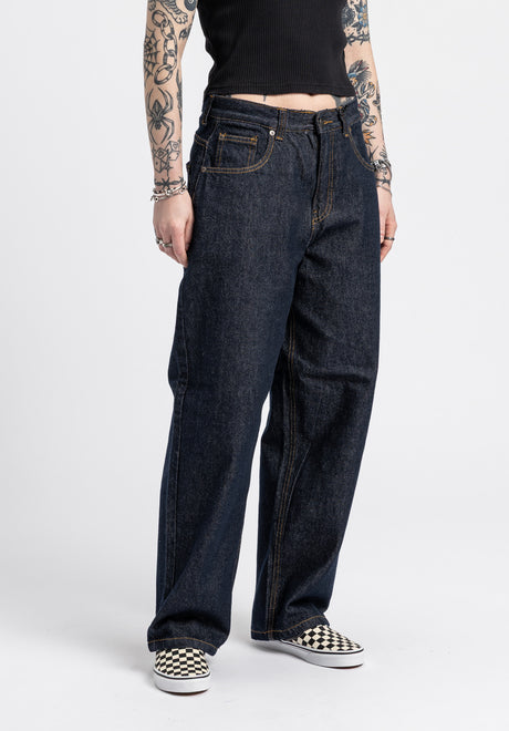 Alby-Baggy blue-rinsed Rueckenansicht