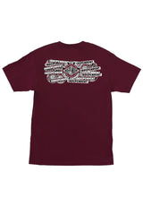 Sticker Slap Heavyweight maroon Vorderansicht
