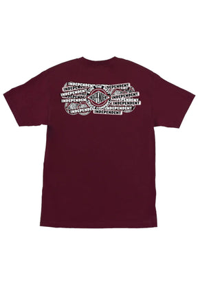 Sticker Slap Heavyweight maroon Vorderansicht