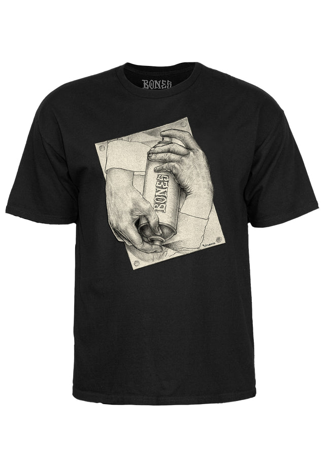 Spraying Hands black Vorderansicht