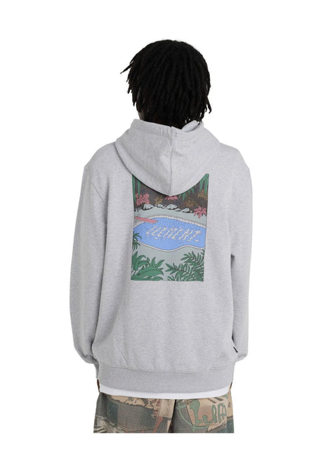 Element Poolside PO Hoodie midgreyheather – Vorderansicht