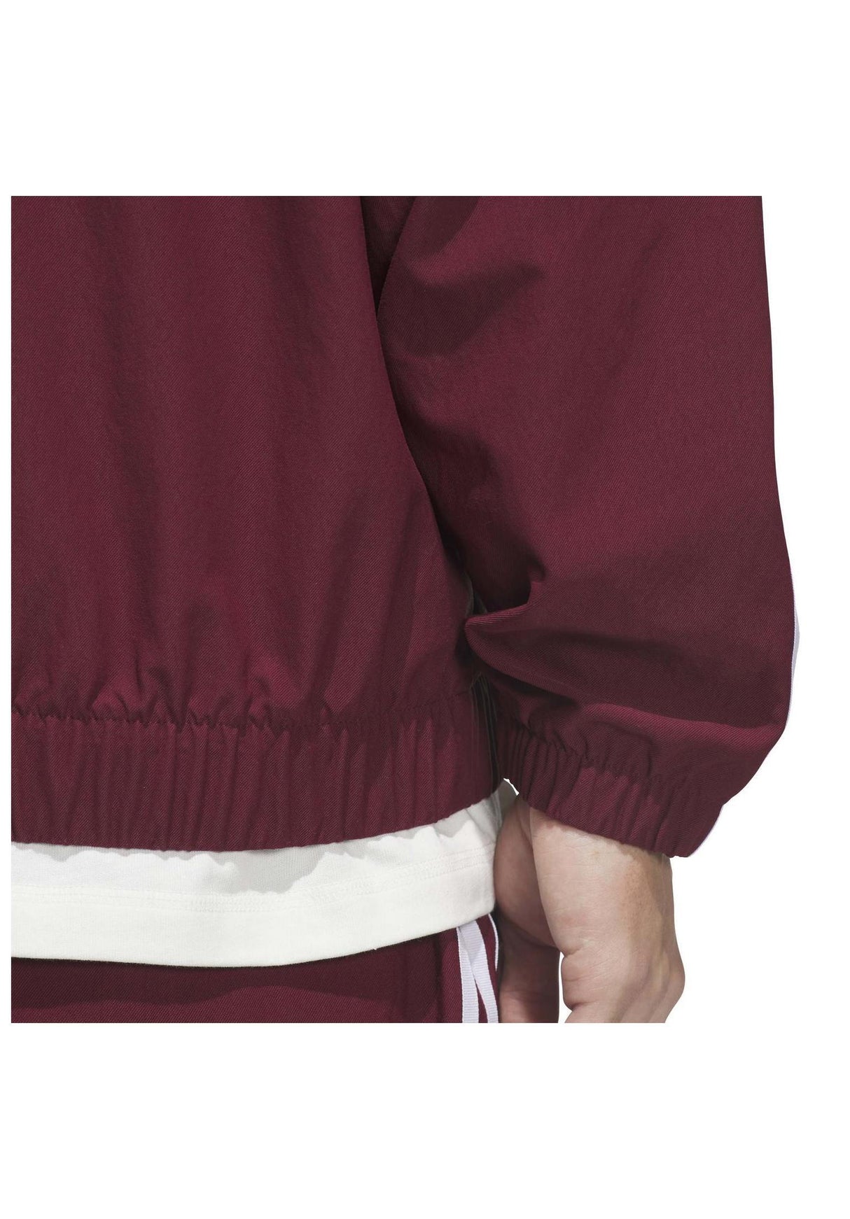 adidas-skateboarding Superfire TK Trainingsjacke darkred-white – Detailansicht 2