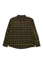 Long Sleeve Button Down Flannel green-plaid Vorderansicht