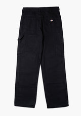 Double Knee Canvas Carpenter black Rueckenansicht