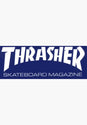 Skate Mag Super Sticker 4 x 10 blue Vorderansicht