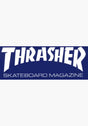 Skate Mag Super Sticker 4 x 10 blue Vorderansicht