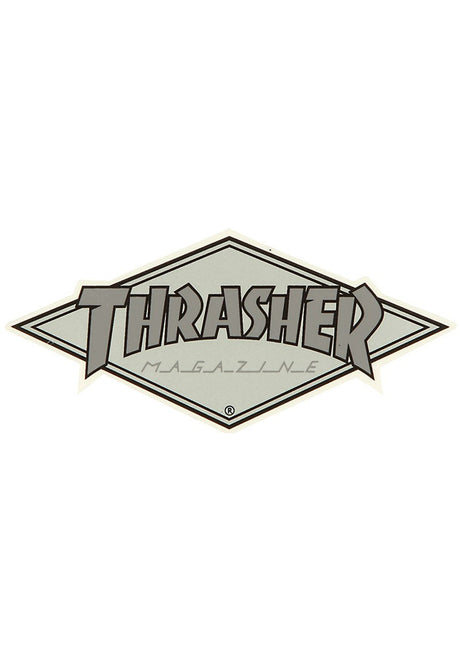Diamond Logo Sticker 4-3/8 x 1-7/8 grey Vorderansicht