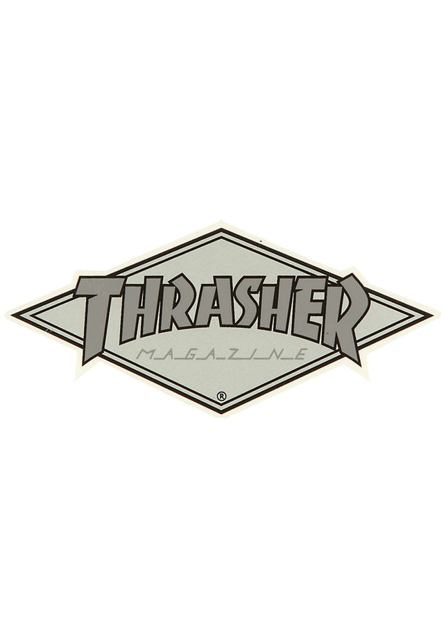 Diamond Logo Sticker 4-3/8 x 1-7/8 grey Vorderansicht