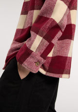 Plaid Coaling tibetanred Closeup1