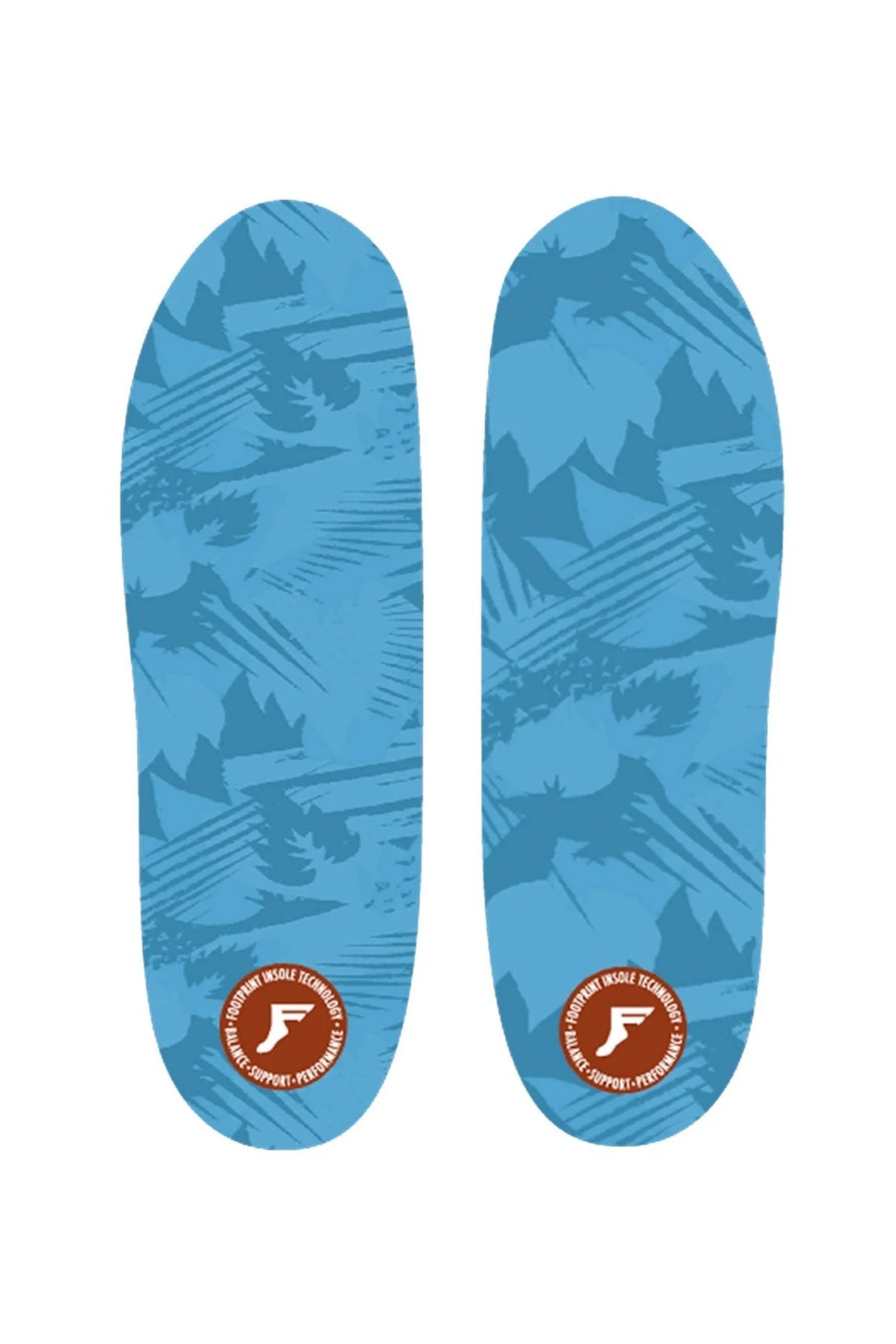 King Foam Orthotics Low lightblue-camo Vorderansicht