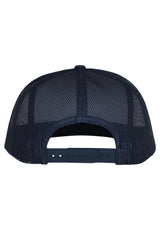 Sand Cast 5-Panel Mesh Structured High Snapback navy Rueckenansicht