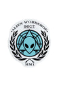 AWOL Sticker blue Vorderansicht