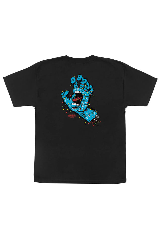 X Stranger Things Screaming Lights Youth black Vorderansicht