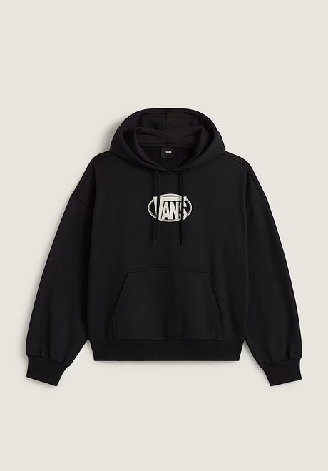 Oval Logo Retro black Vorderansicht