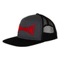 Span Mesh Trucker 5-Panel Structured charcoal-black Vorderansicht