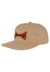 Built To Grind Span 5-Panel Unstructured Snapback khaki Vorderansicht
