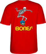Skateboard Skeleton II red Rueckenansicht