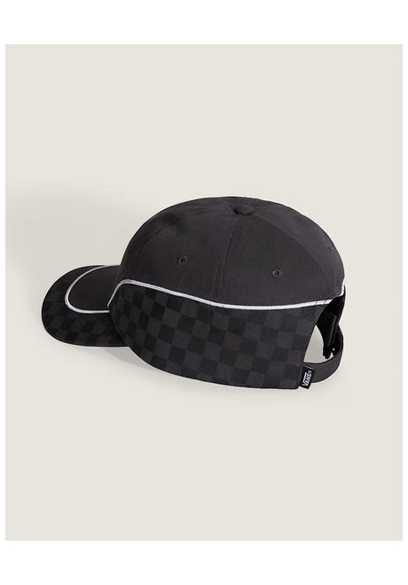 Retro Curved Bill Jockey black Rueckenansicht
