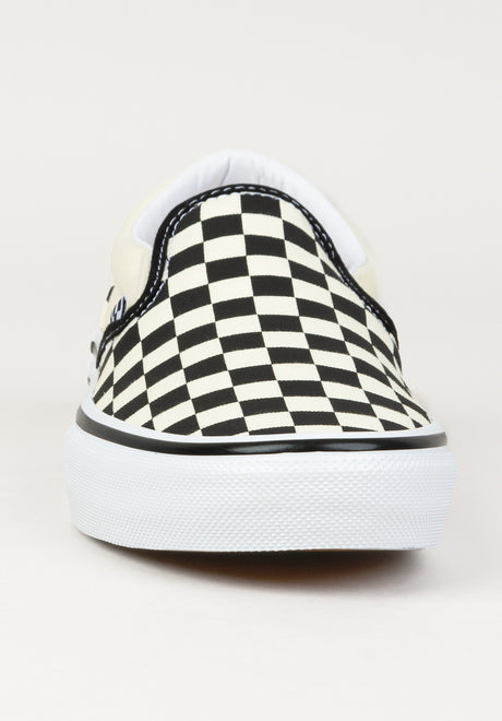 Skate Slip-On white-black-checkerboard Rueckenansicht