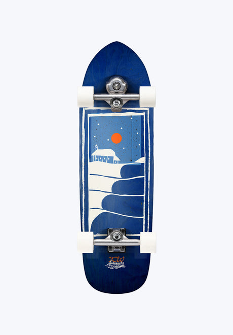 Mundaka High Performance 32 Surfskate blue Vorderansicht