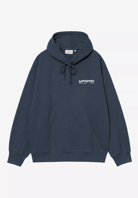 Carhartt WIP Wiptopia II Hoodie blue – Vorderansicht